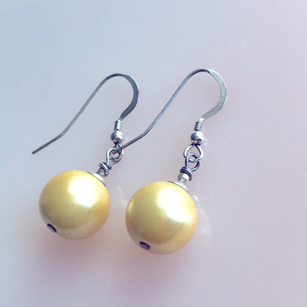 Faux Pearl Earrings